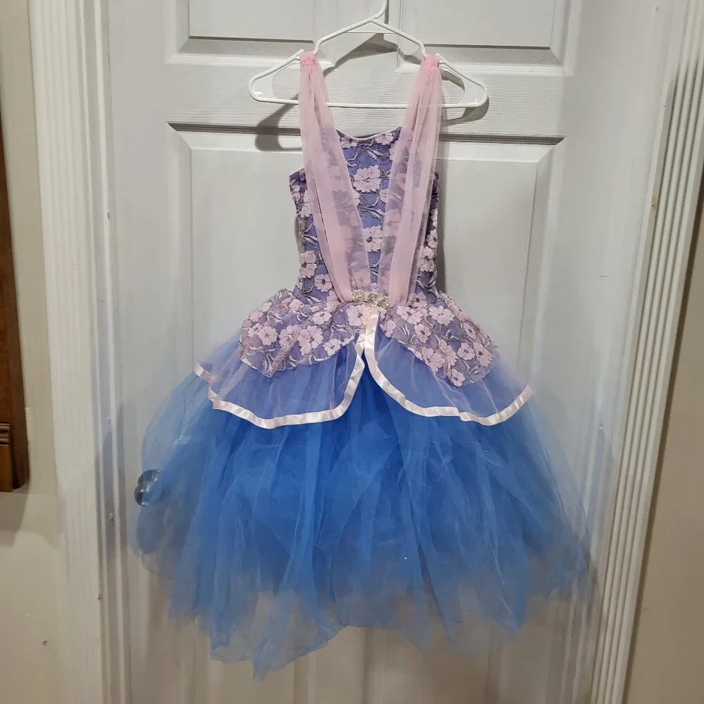 Revolution Ballet dance halloween princess costume  blue & pink SC